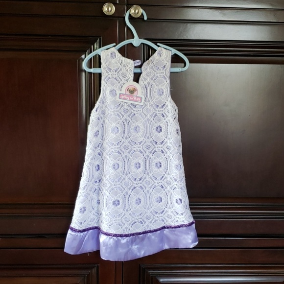 Jelly the Pug sz 5 Purple Lena dress & jacket set - Picture 5 of 8